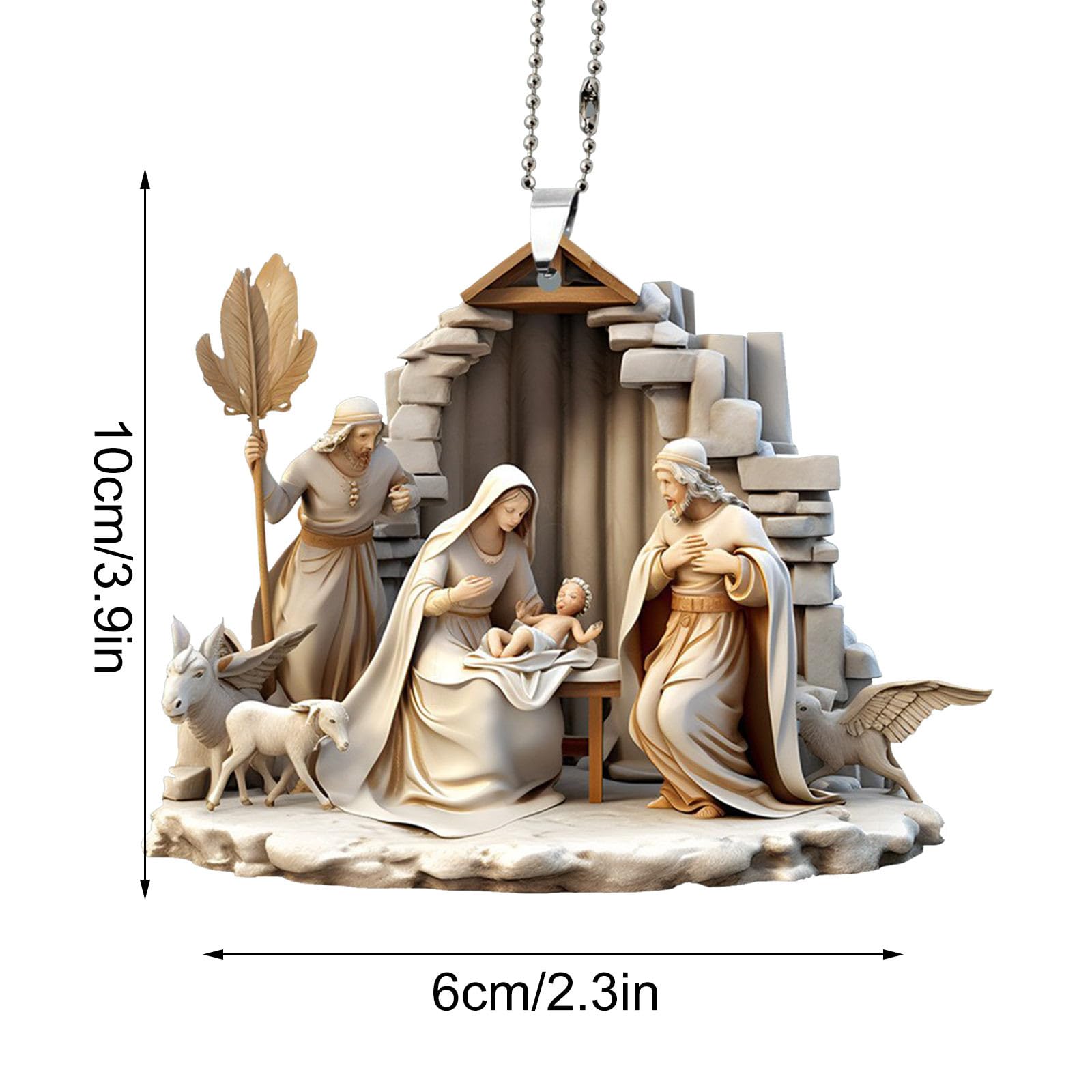 Amazon.co.jp: クリスマスアクリルキリスト降誕シーンオーナメント2D